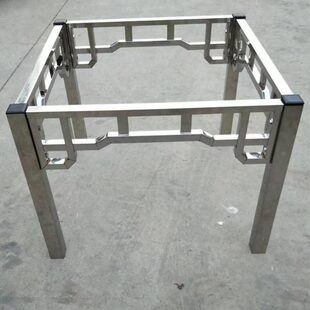 不锈钢桌腿支架瓷砖餐桌折叠桌架四方桌脚架岩板大理石八仙桌脚架