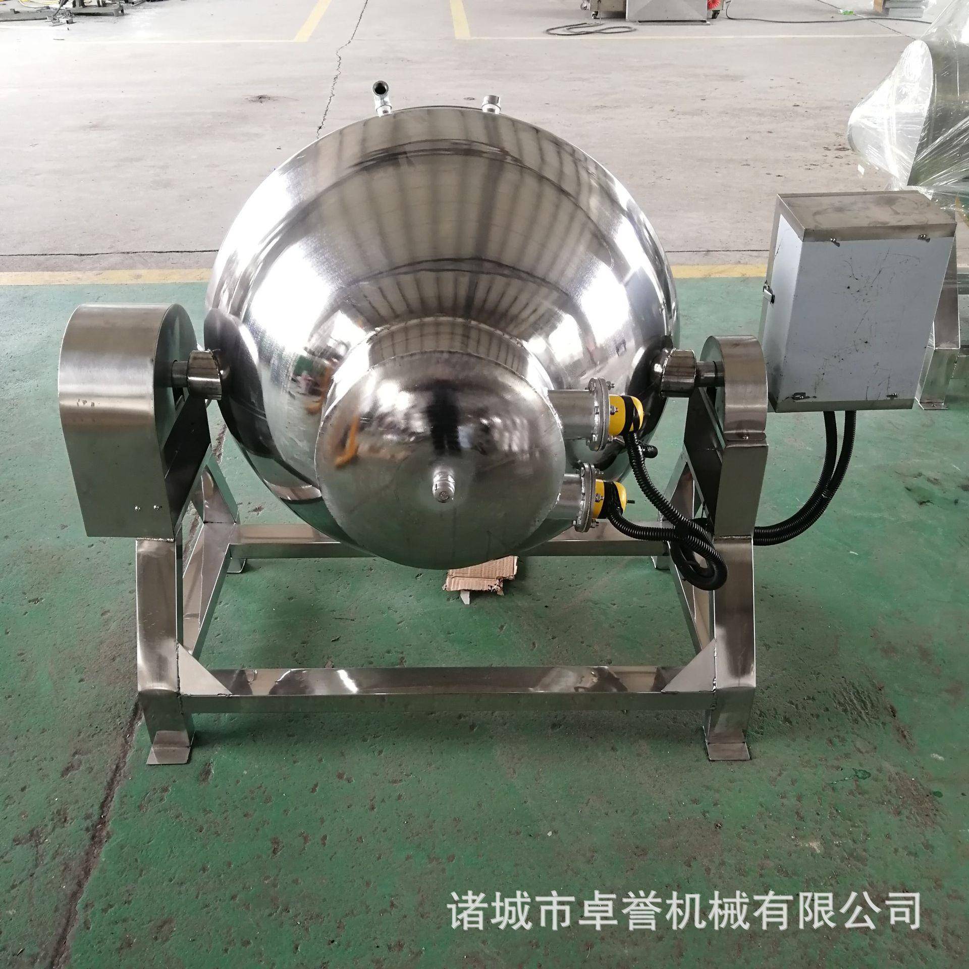 电加热夹层锅凉皮魔芋麦芽糖熬制搅拌夹层锅可倾式熬油锅精釜