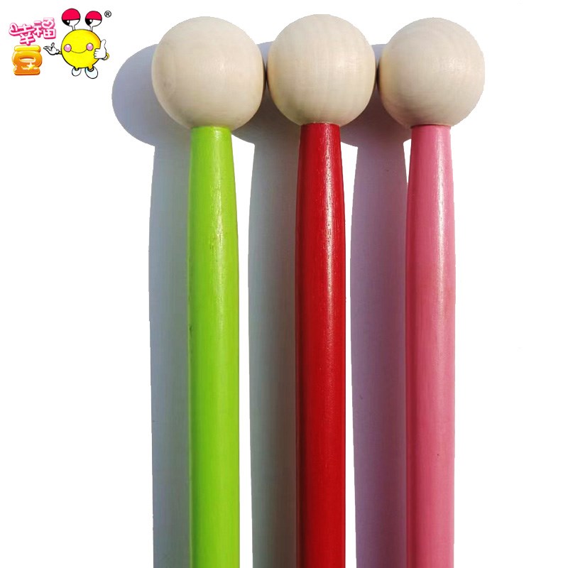 大敲锤粗鼓槌圆头棒实木圆锤打击乐器配件鼓棒奥尔夫教具敲槌