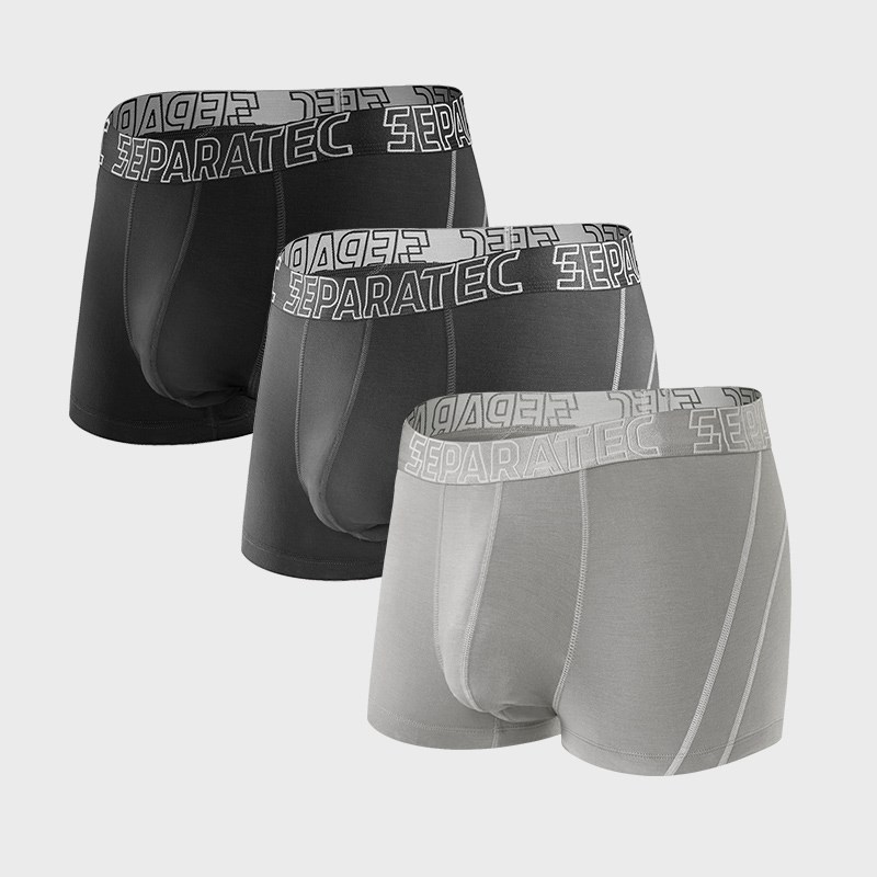 SEPARATEC男士枪弹式分离内裤竹纤维一片式防夹臀男生内裤送男友