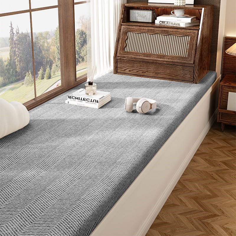 高档中古风飘窗垫窗台垫2025新款四季通用M加厚可拆洗阳台垫子定