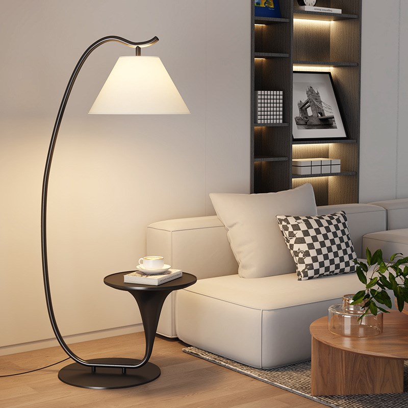 中古风落地灯客厅l沙发旁高级感现代简约装饰茶几灯卧室书房氛围