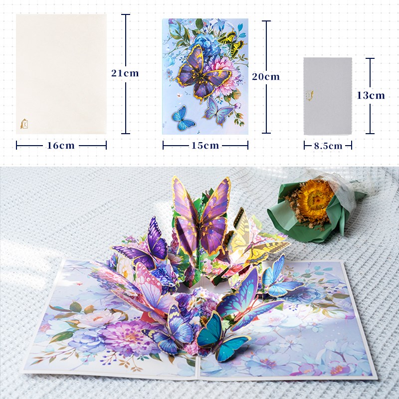 2025新款3D立体生日毕业贺卡教师节送老师幼儿园小W学答谢老师卡