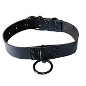 牵引另类项圈牵引绳潮流颈套颈形项圈夸张O黑个性 圈带