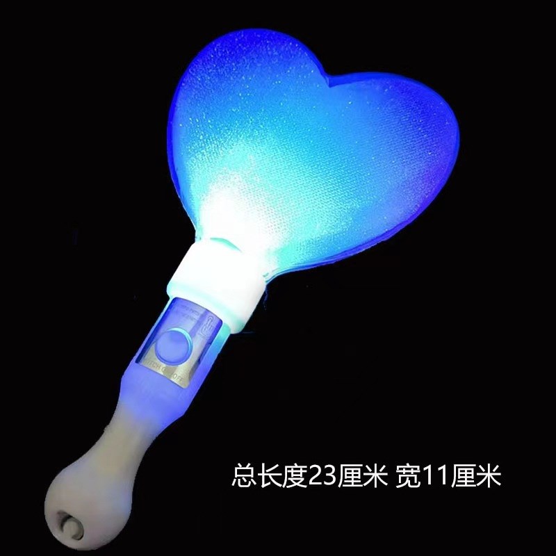 荧光棒演唱会蓝色银p光棒发光星星灯头箍莹光棒晚会应援道具