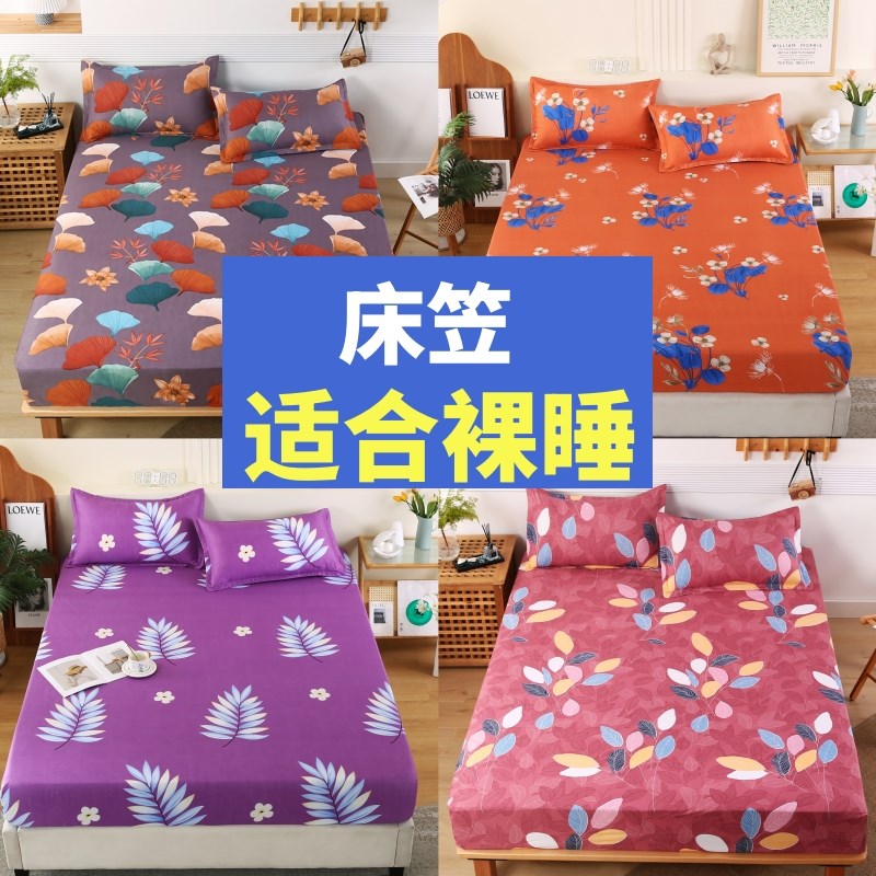 床笠单件床罩床套冬席梦思床垫水洗棉防尘保护床单全包20Z23年新