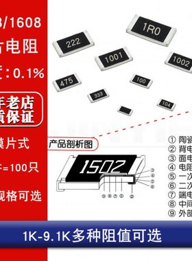 KK高精度3.2K8KK 13.K7.82K 7.5 贴片电阻 % 460 9K0.  1.160