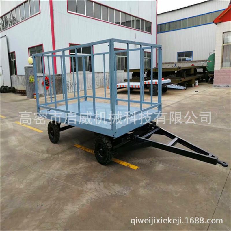 5吨围栏拖车启威机械厂家平板拖车5吨重型围栏车厂家供应