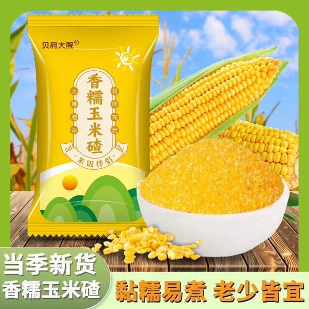 贝府大院东北香糯玉米碴米饭伴侣当季新米玉米粘小碴子可煮饭煮粥
