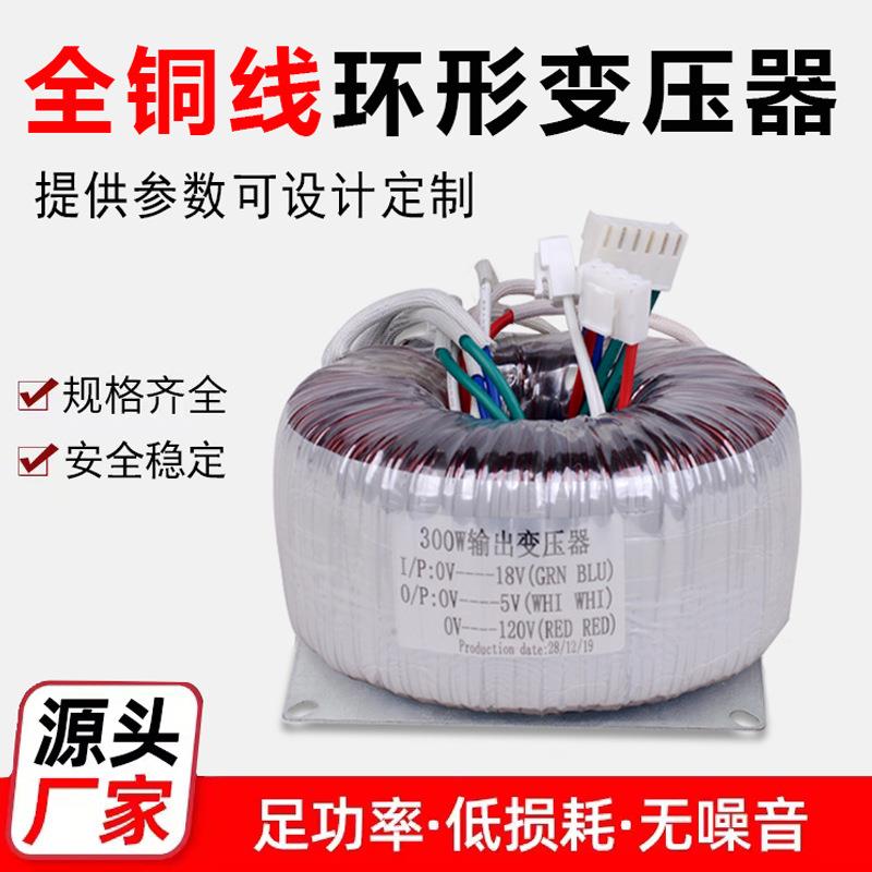 隔离变压器全铜芯110V转12V36V48V音频环形低频AC24V电源生产厂家