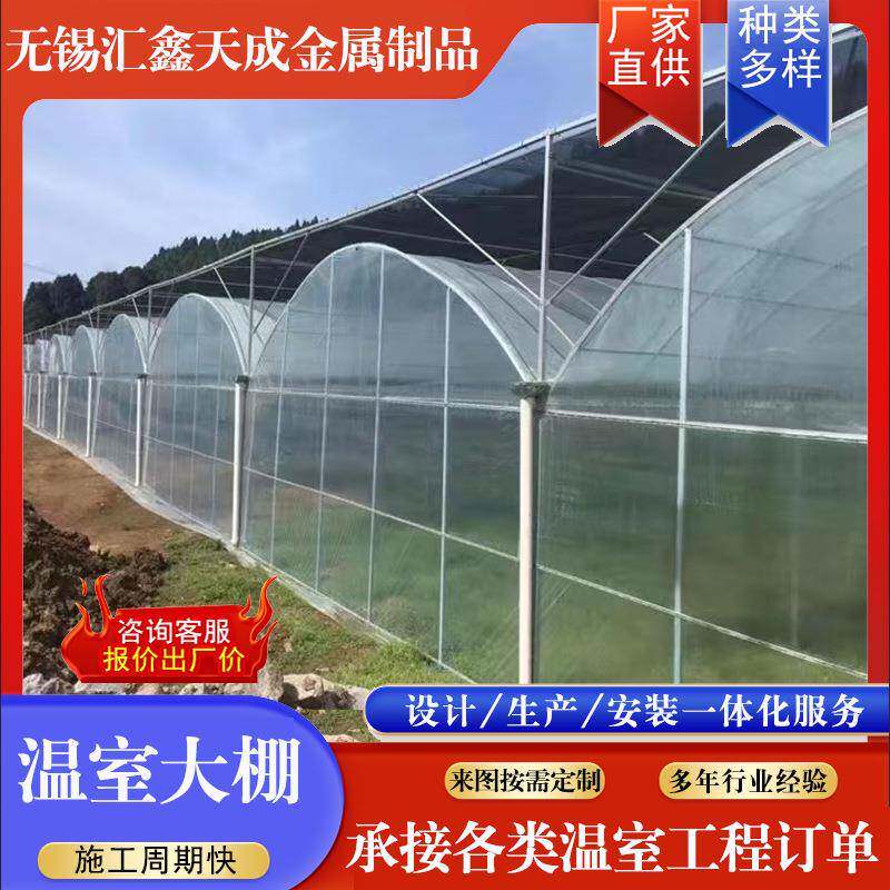 薄膜温室大棚搭建工期短农用高温配置可按需选择温控
