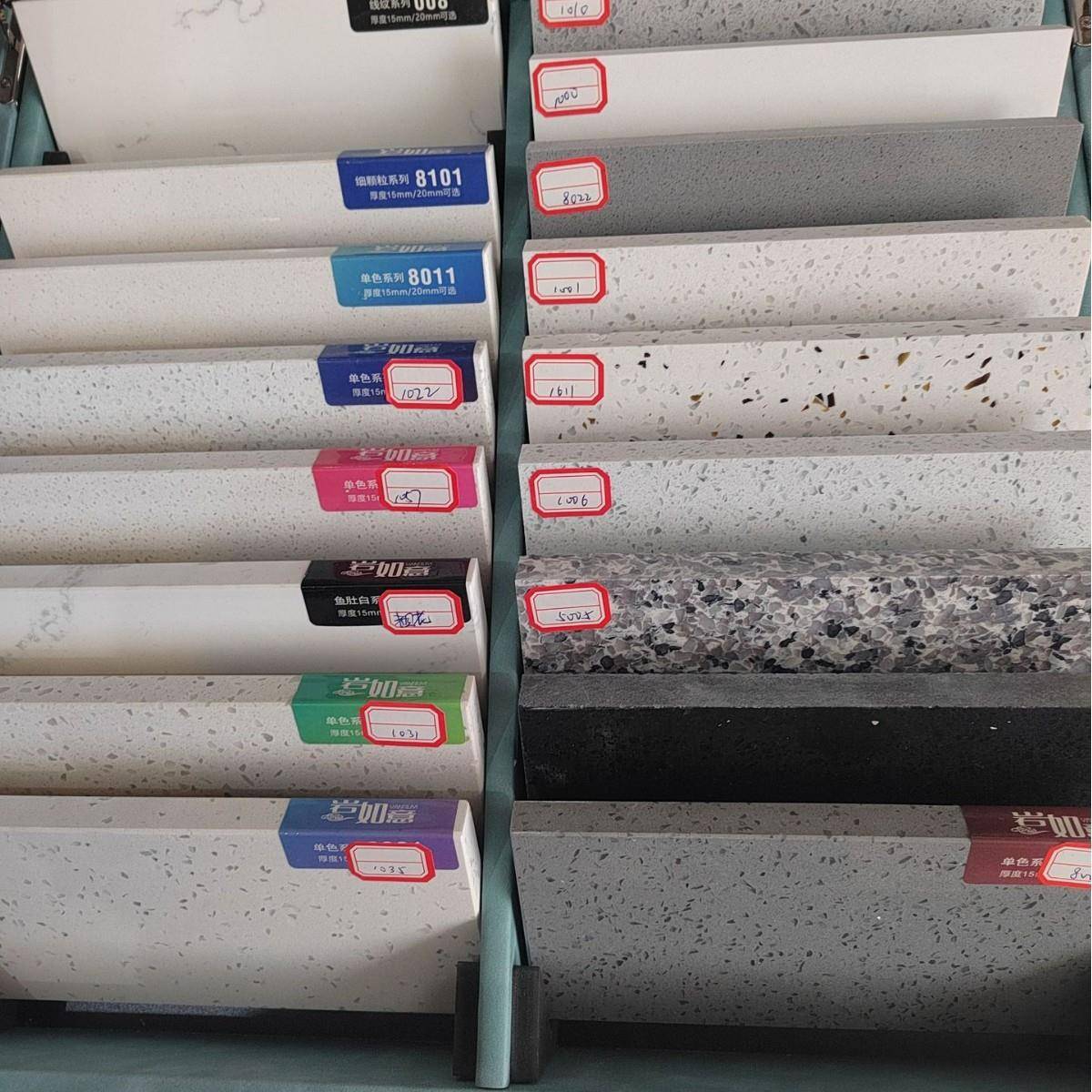 石英石人造石桌面会议桌快餐桌接待桌接待台吧台