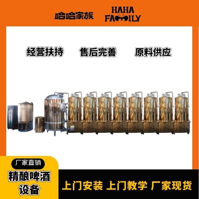 啤酒生产设备 啤酒精酿酿造机器 精酿啤酒灌装机械 技术配方教学