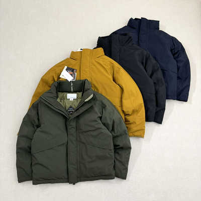 防水防风 日单nanamica GORE-TEX山系复古短款立领工装羽绒服夹克