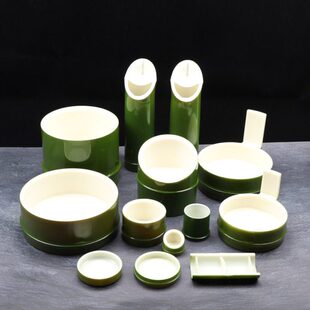 刺身盛竹器用品火锅创意盛器个性海鲜餐具自助料理仿竹楼酒器形盛