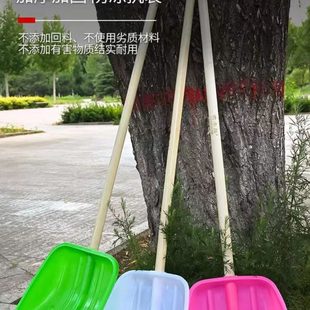 加厚塑料铲子锨钢化农用粮食大号工具塑钢锹头铁锹除雪特大号铁铲