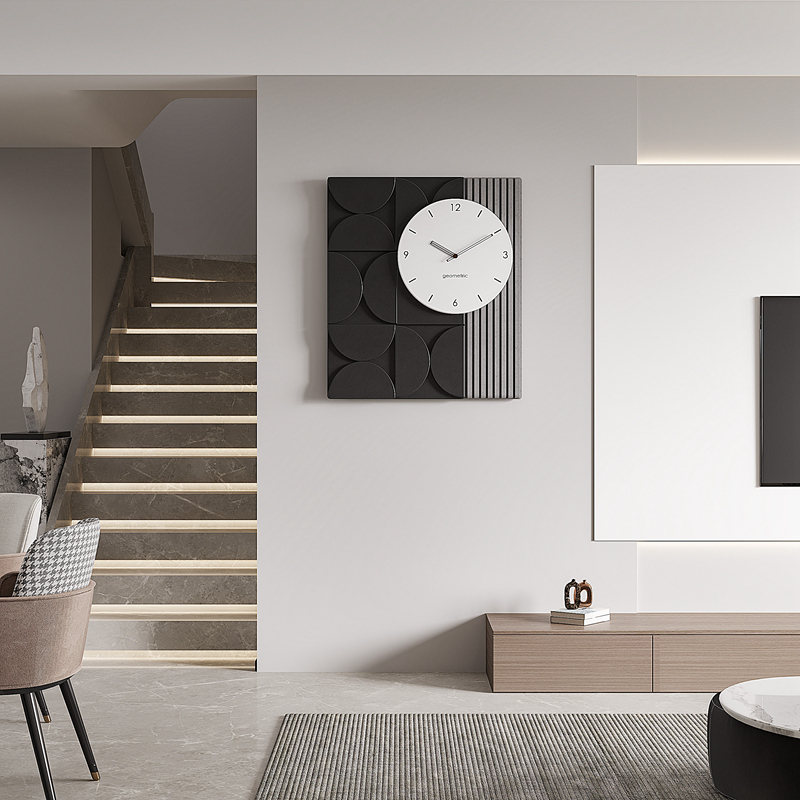 餐厅钟表装饰挂钟客厅简约创意现代挂墙2I024时尚网红家用大气时