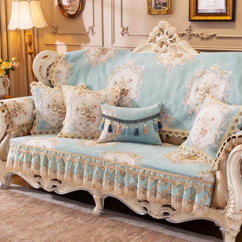 欧式沙发垫套四季通用防滑奢华布艺贵妃沙发套皮沙发罩定制背巾,居家布艺,沙发垫,淘宝优惠券,粉丝福利购,淘宝优惠卷