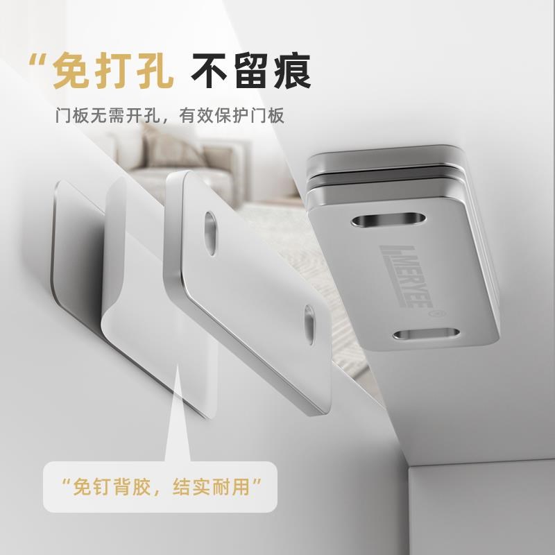 新款免打孔磁吸贴片衣柜门吸合器橱柜门强磁铁抽屉推拉门隐形门吸