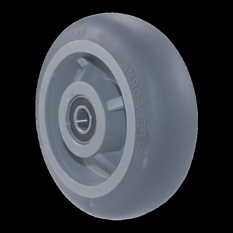 万向轮轮子3寸4寸5寸6寸8寸手推车拖车H轮环保降噪TPR静音橡胶脚