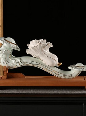 中式创意陶瓷如意葫芦摆件家居招财玄关酒柜新居乔迁工艺品摆设品