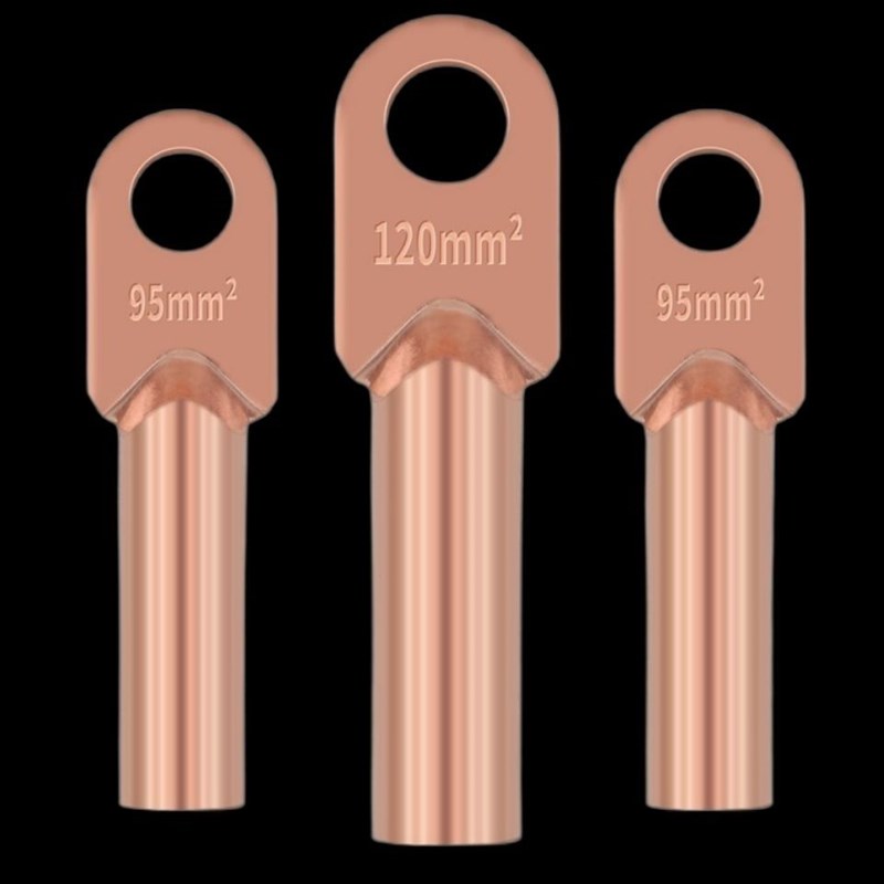 DT鼻子接线端子35镀锡紫铜70接头95铜线16平方25