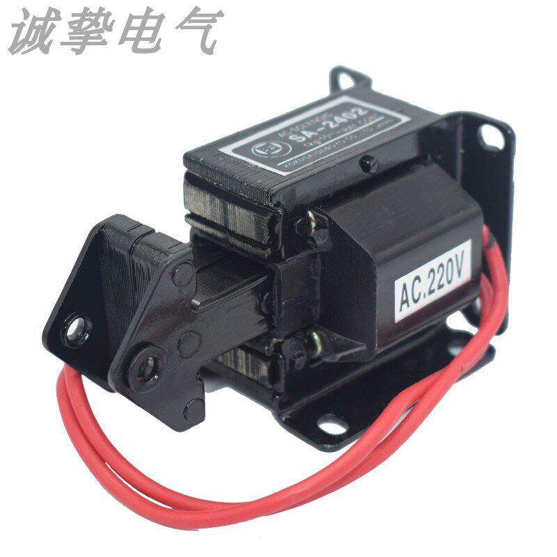 国字牌SA-2402交流牵引推拉式电磁铁牵引吸力1KGL行程15MM220V380