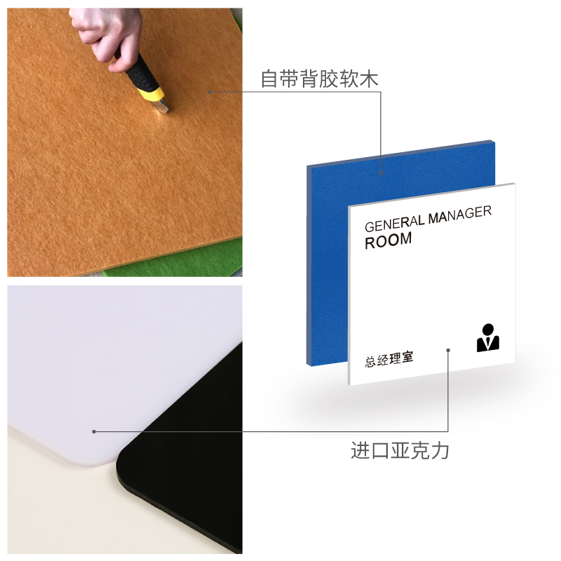 互联网公司办公室门牌新颖总经理公司牌子企业部门科室牌标牌设计