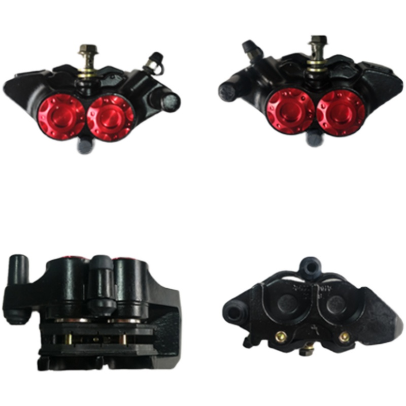电动车摩托车碟刹泵前后改装下泵刹车泵卡钳油刹车片大双子星油刹