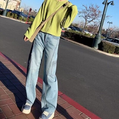 INFINITE COASTLINE/无垠海岸春晓A2A06【休闲】工装无弹牛裤