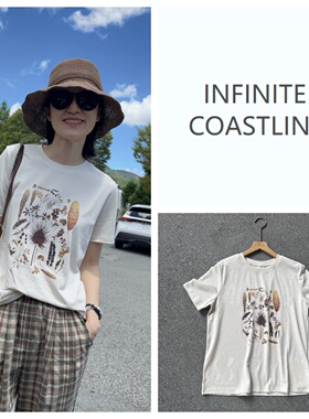 INFINITE COASTLINE/无垠海岸春晓12430百搭【原生态】T恤