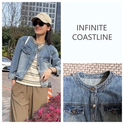 INFINITE COASTLINE/无垠海岸12499春晓休闲款【短版】牛仔外套