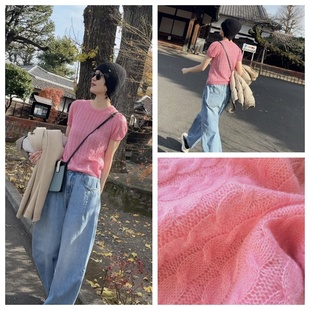 INFINITE COASTLINE/无垠海岸春晓12485【淡粉】半透羊毛衫