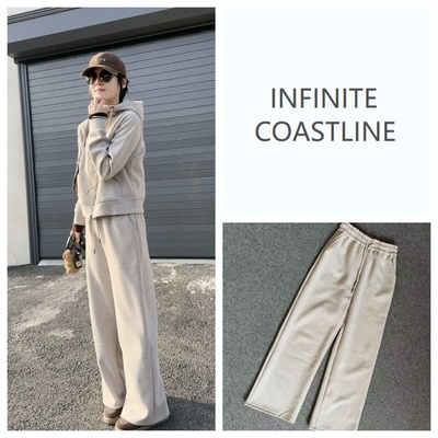 INFINITE COASTLINE/无垠海岸春晓20001米咖直筒休闲裤
