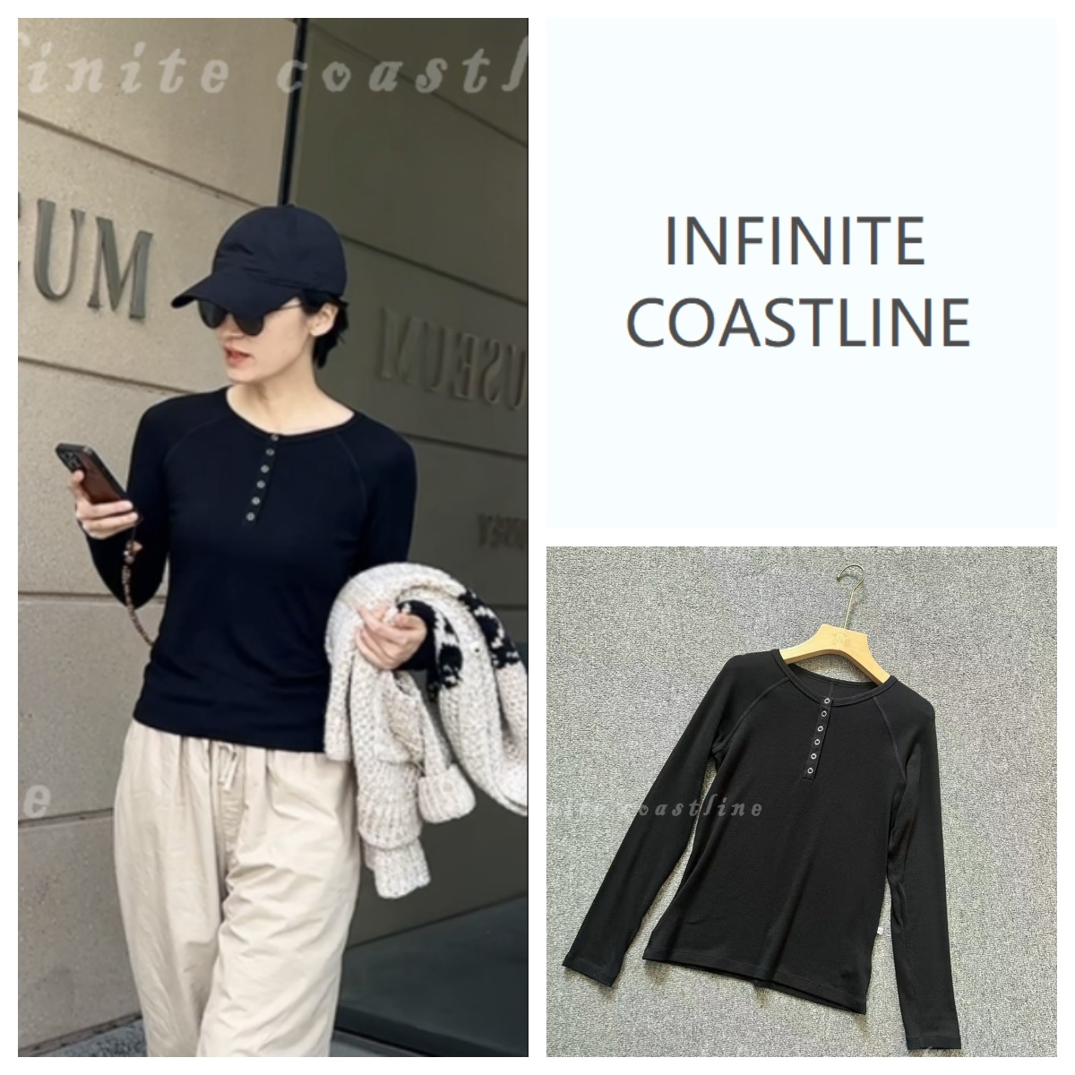 INFINITE COASTLINE/无垠海岸春晓12250温柔风【舞蹈家】插肩衫