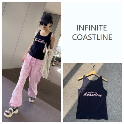 INFINITE COASTLINE/无垠海岸春晓休闲百搭款12429【字母】背心