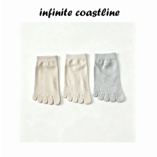 INFINITE COASTLINE/无垠海岸8140春晓夏款丝柔棉五指袜
