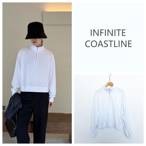 INFINITE COASTLINE/无垠海岸12627半拉链卫衣