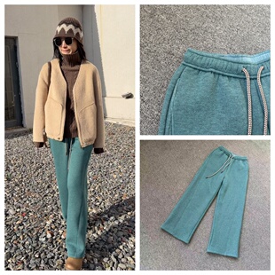 INFINITE COASTLINE/无垠海岸A20037【蓝绿】厚一体绒裤CYY0113