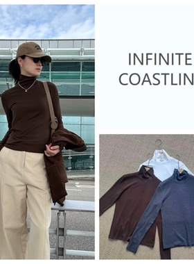 INFINITE COASTLINE/无垠海岸春晓12453高领羊绒混纺打底衫