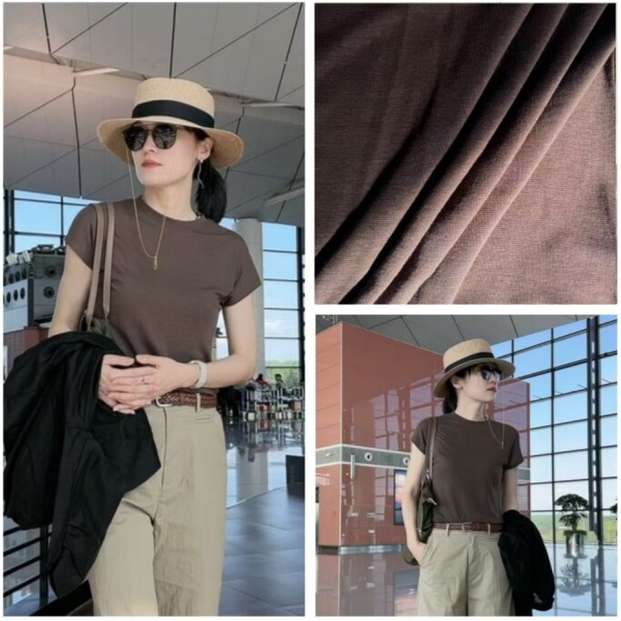 INFINITE COASTLINE/无垠海岸春晓12475休闲半包肩T恤