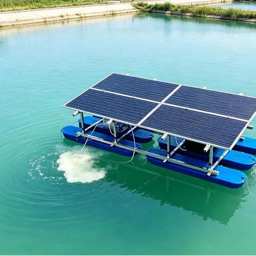 湖泊水库太阳能微纳米曝气机消除水体自然分层抑制蓝绿藻泛滥