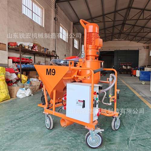 全自动石膏喷涂机磷轻重质石膏喷浆机室内墙面全自动干粉喷涂机