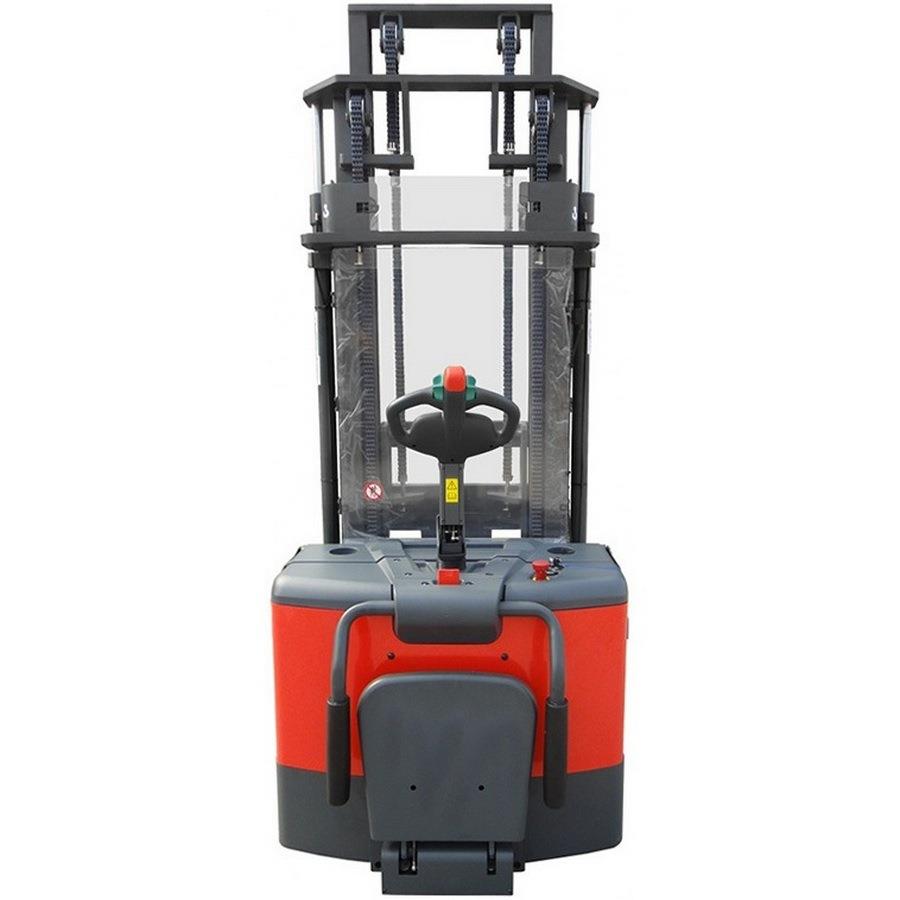 叉车PS1646W托盘堆垛车1.6吨交流驱动踏板护臂式全电动堆高车