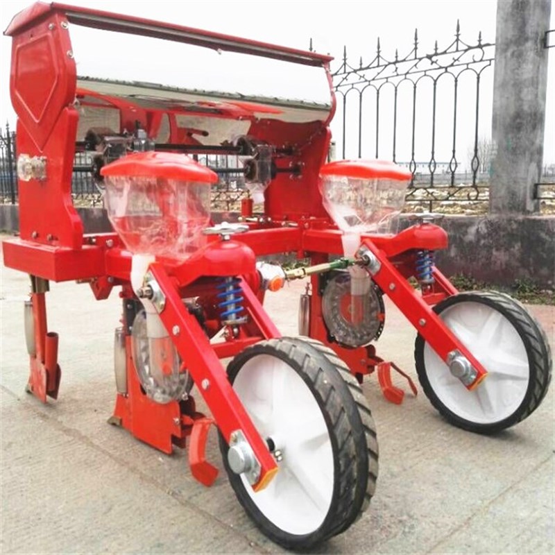 谷物播种机四轮后悬挂播种机悬浮腿免耕播种机旱稻大豆高粱播种机