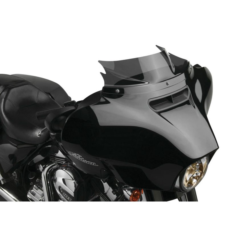 NC适用于哈雷旅行改装4英寸平顶风挡用烟熏蝠翼挡风玻璃