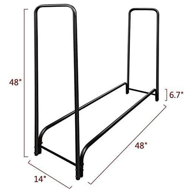 金属 圆管铁艺木头收纳架 木材堆放架 柴火架 木柴存储架 可拆装