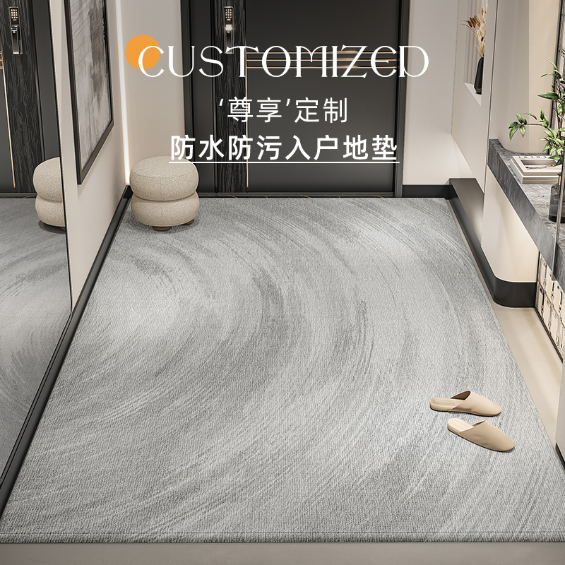入户地垫2024新款进门高级感加厚防滑家用脚垫R子门口玄关耐脏地