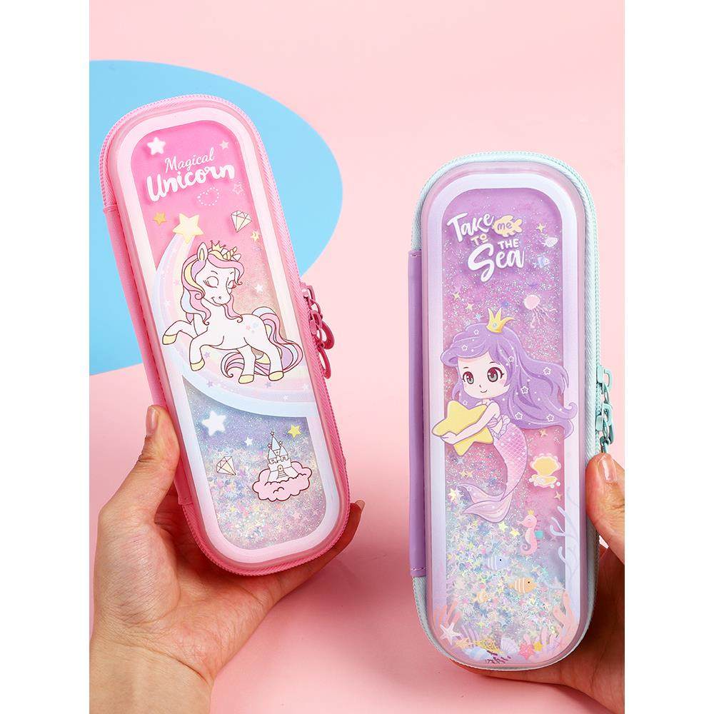 流沙笔袋女生2025新款小学生文具盒一年级儿童铅笔盒文具袋幼儿园,文具电教/文化用品/商务用品,笔袋,淘宝优惠券,粉丝福利购,淘宝优惠卷