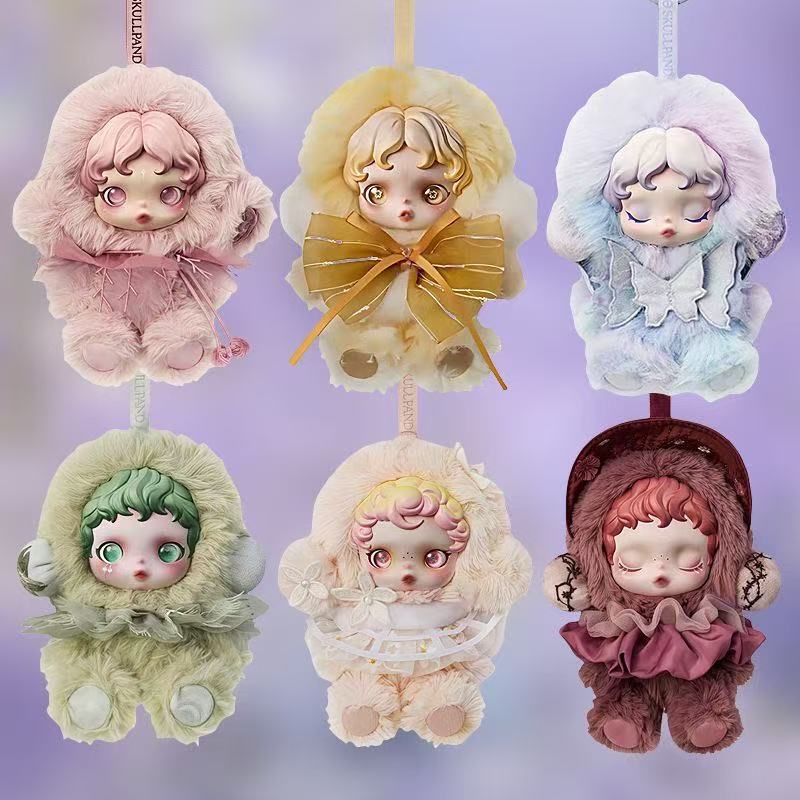 POPMART泡泡玛特SKULLPANDA光织园系列毛绒公仔挂件盲盒玩具礼物